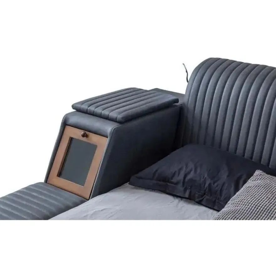 Sängynrunko Linento Furniture Sunshine Smart, 250x290cm, USB-portti, äänentoisto, hierontamekanismi