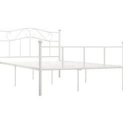 Sängynrunko valkoinen metalli 160x200cm