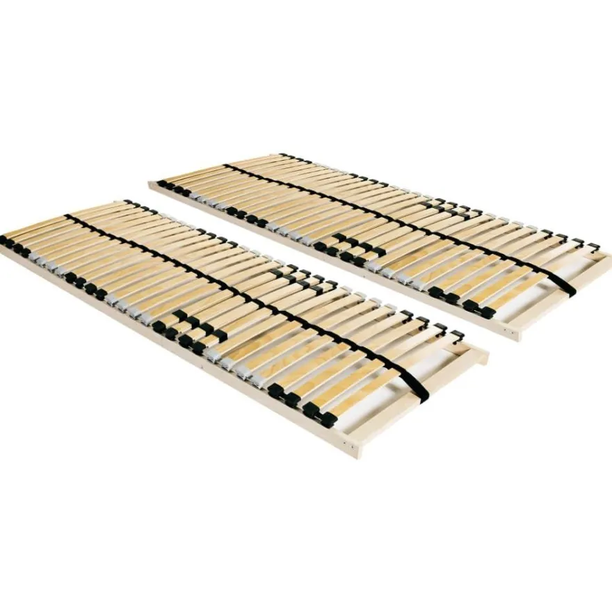 Sängyn sälepohjat 2 kpl 28 säleellä 7 vyöhykettä 90x200cm