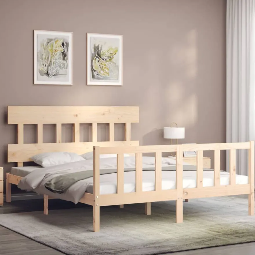 Sängyt ja sängynrungot, täysi mänty, eri kokoja ja värejä (30609)