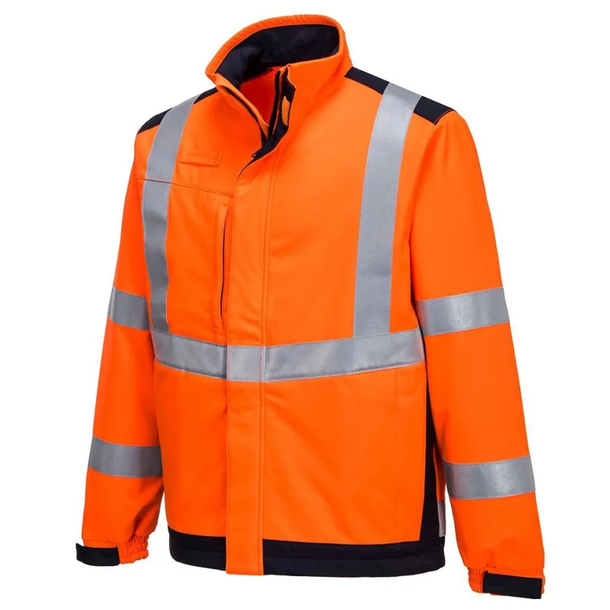 Softshell-takki Portwest MV72 Modaflame Multinorm, oranssi/sininen