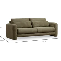 Sohva Linento Furniture Lily 3-istuttava eri värejä