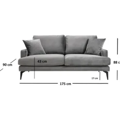 Sohva Linento Furniture Papira, 2-istuttava, eri värejä
