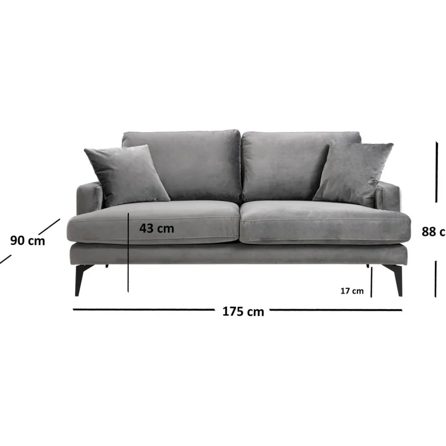Sohva Linento Furniture Papira, 2-istuttava, eri värejä