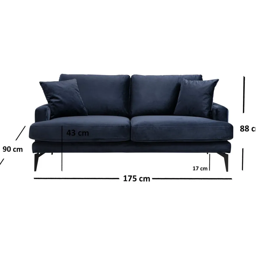 Sohva Linento Furniture Papira, 2-istuttava, eri värejä