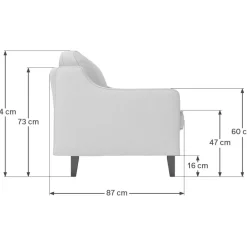 Sohva Linento Furniture Robin 3, 3-istuttava