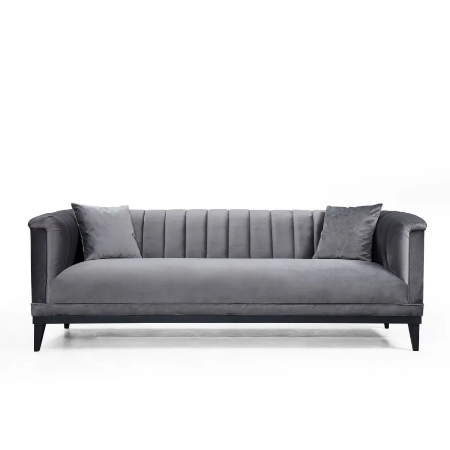 Sohva Linento Furniture Trendy, 3-istuttava, harmaa
