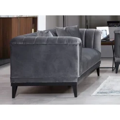 Sohva Linento Furniture Trendy, 3-istuttava, harmaa
