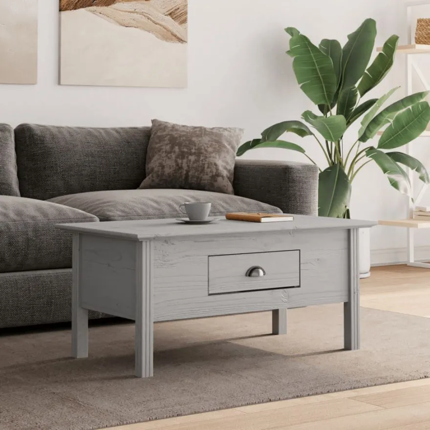 Sohvapöytä BODO, 100x55x46 cm, täysi mänty, eri värejä (29892)