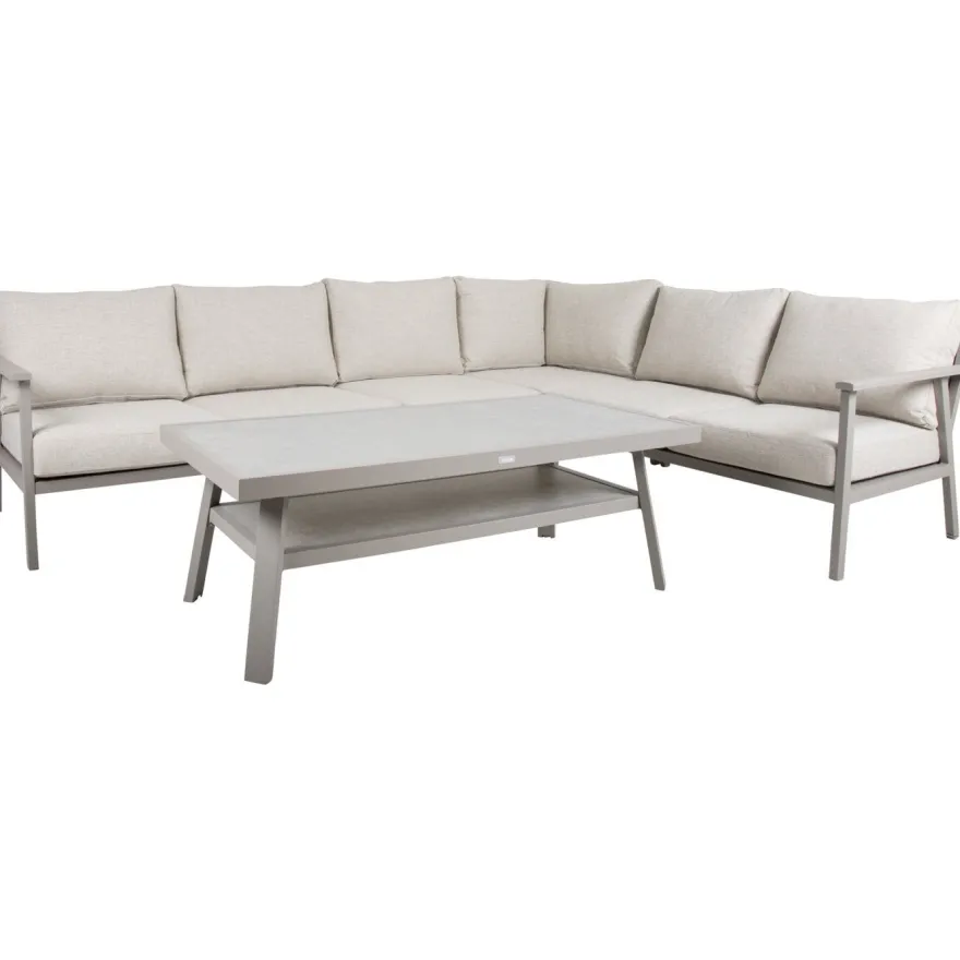 Sohvapöytä Brafab Samvaro Low, 140x90cm, hiekka/khaki