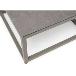 Sohvapöytä Hillerstorp Jet Set, 70x70cm, beige, keraaminen lasitaso