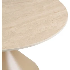 Sohvapöytä House Nordic Annecy, ø70x41cm, hiekka/travertiinikuosi