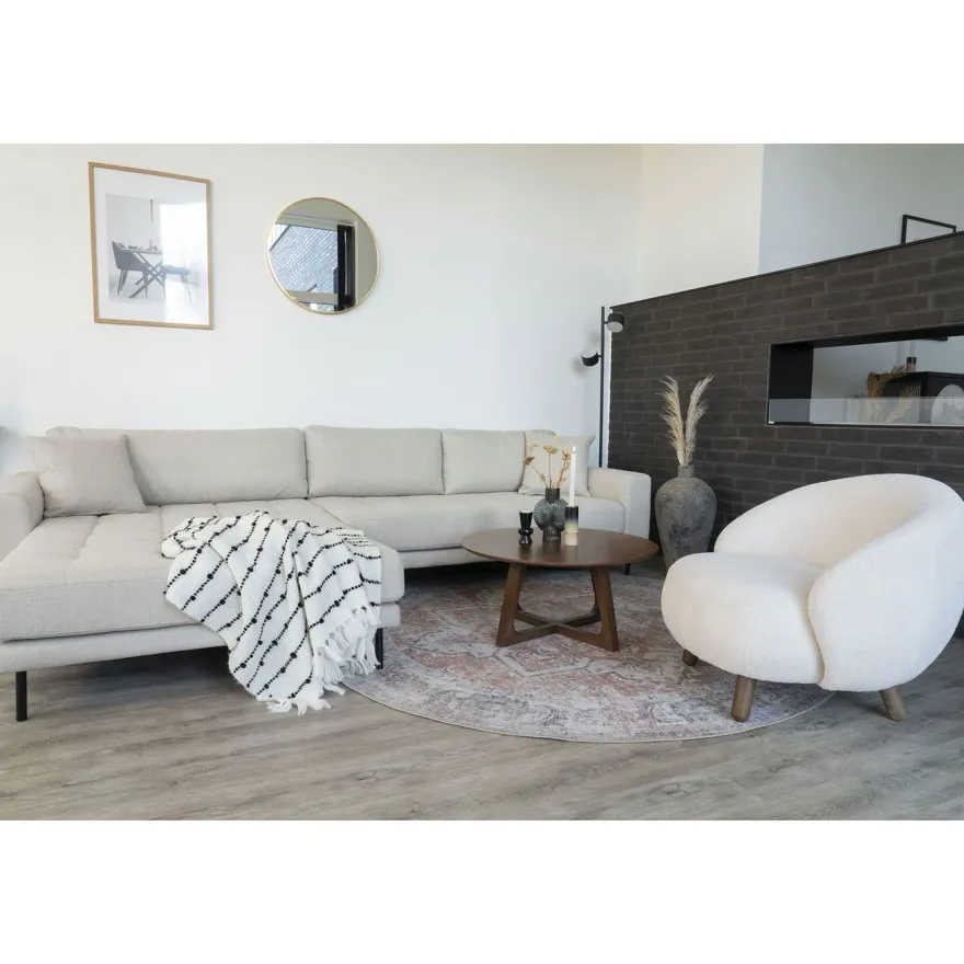 Sohvapöytä House Nordic Hellerup, ø75x36cm, pähkinäviilu