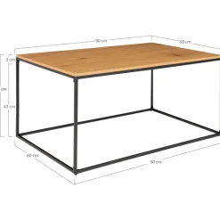 Sohvapöytä House Nordic Vita, 60x90x45cm
