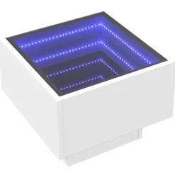 Sohvapöytä Infinity LED-valoilla, 40x40x30 cm, eri värejä (38660)