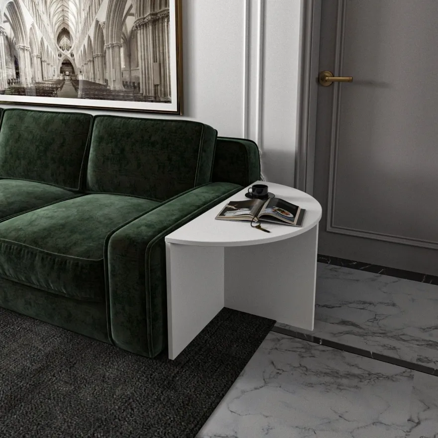 Sohvapöytä Linento Furniture Dolunay, valkoinen
