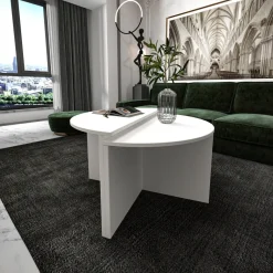Sohvapöytä Linento Furniture Dolunay, valkoinen