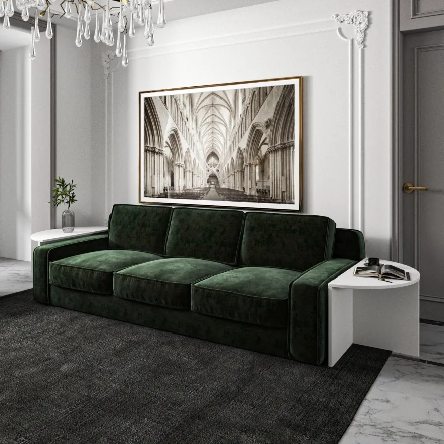 Sohvapöytä Linento Furniture Dolunay, valkoinen