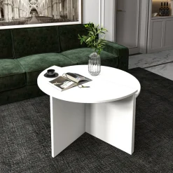 Sohvapöytä Linento Furniture Dolunay, valkoinen