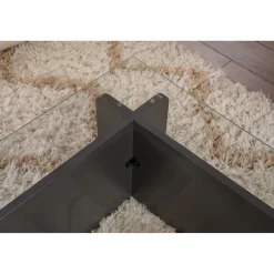 Sohvapöytä Linento Furniture Flavio 105x30cm lasikansi