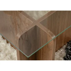 Sohvapöytä Linento Furniture Flavio 105x30cm lasikansi