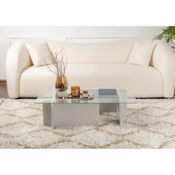 Sohvapöytä Linento Furniture Flavio 105x30cm lasikansi