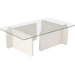 Sohvapöytä Linento Furniture Flavio 105x30cm lasikansi