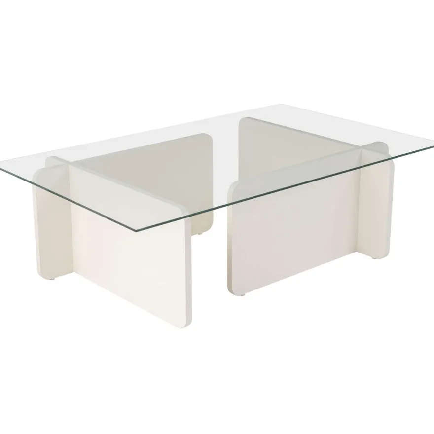 Sohvapöytä Linento Furniture Flavio 105x30cm lasikansi