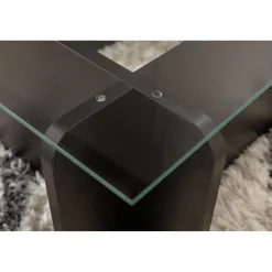 Sohvapöytä Linento Furniture Flavio 105x30cm lasikansi