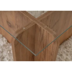 Sohvapöytä Linento Furniture Flavio 105x30cm lasikansi