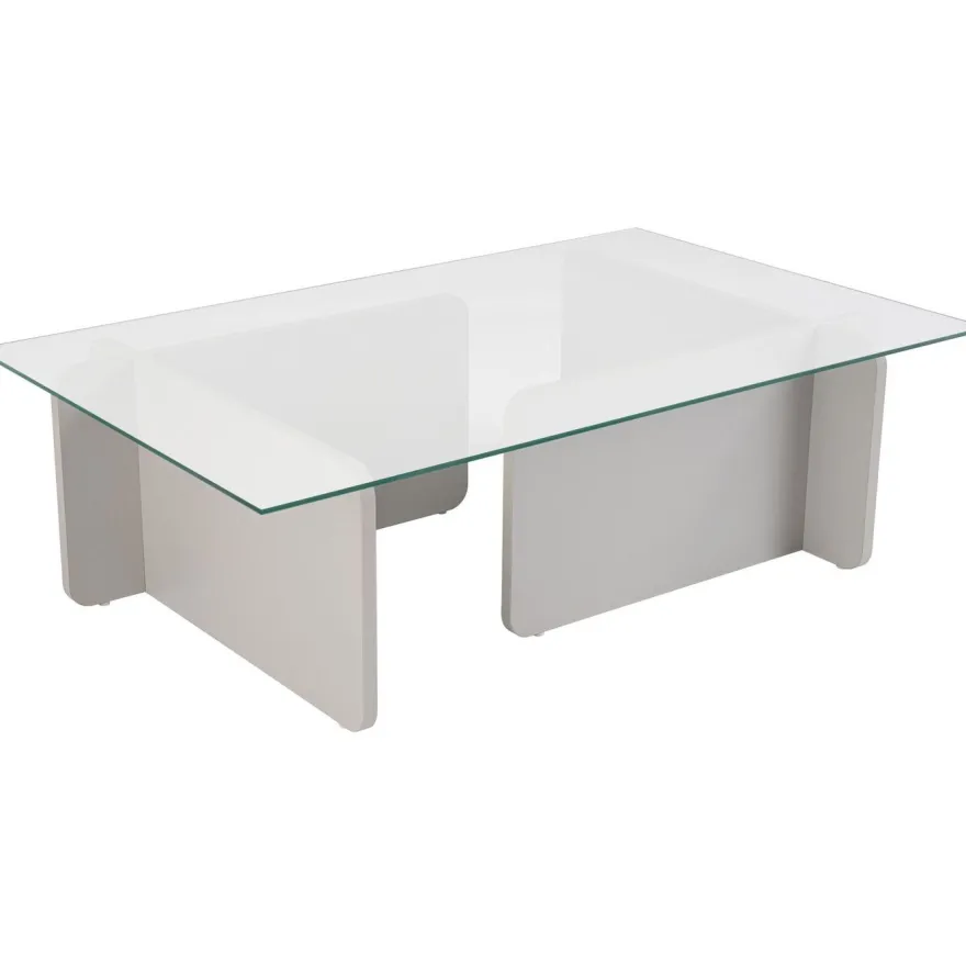 Sohvapöytä Linento Furniture Flavio 105x30cm lasikansi