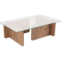 Sohvapöytä Linento Furniture Flavio 105x30cm lasikansi