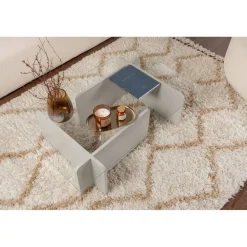Sohvapöytä Linento Furniture Flavio 105x30cm lasikansi