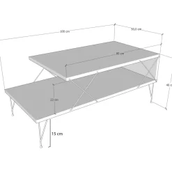 Sohvapöytä Linento Furniture Loire, eri värejä