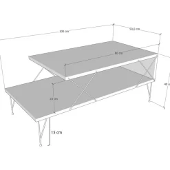 Sohvapöytä Linento Furniture Loire, eri värejä