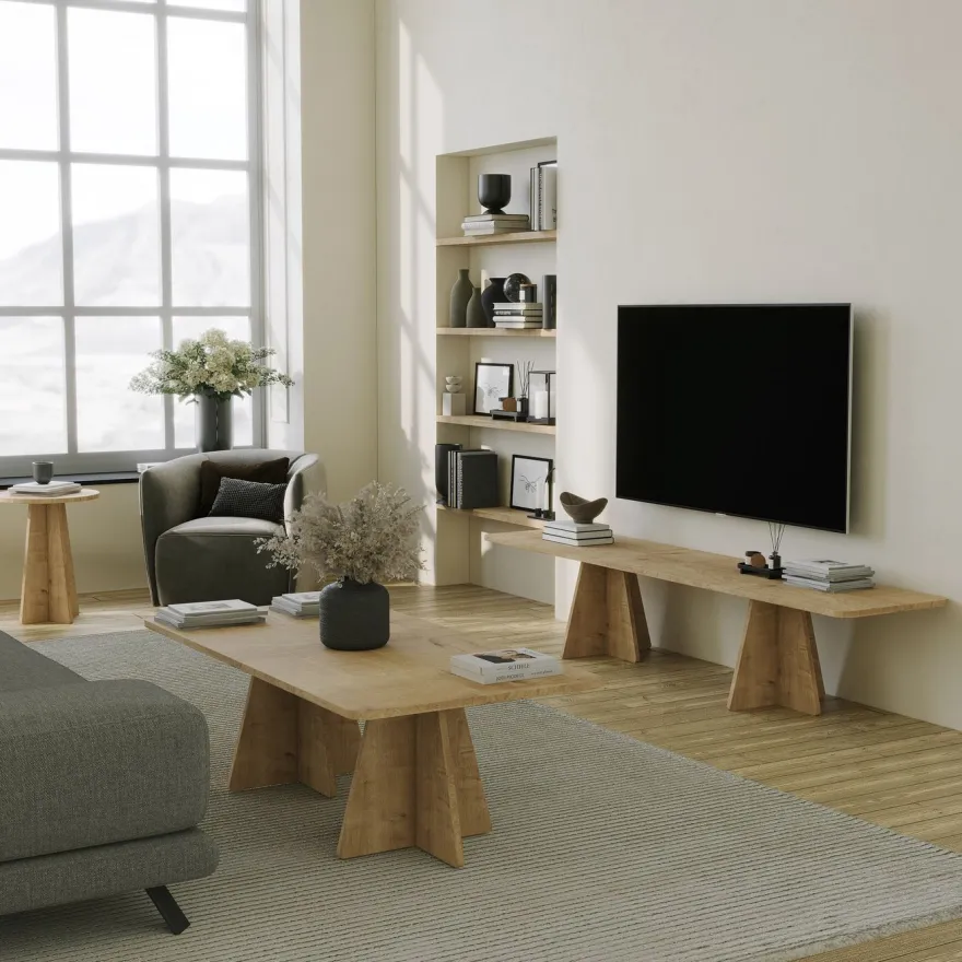 Sohvapöytä Linento Furniture Mushroom 2 tammi