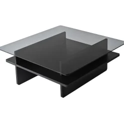 Sohvapöytä Linento Furniture Saga Square 90x35cm lasikansi