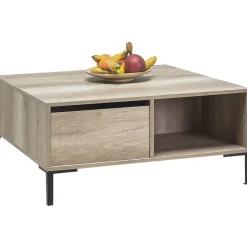 Sohvapöytä Linento Furniture SHP-660, 90x90cm, vetolaatikolla