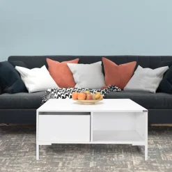 Sohvapöytä Linento Furniture SHP-660, 90x90cm, vetolaatikolla