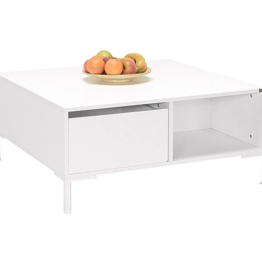 Sohvapöytä Linento Furniture SHP-660, 90x90cm, vetolaatikolla