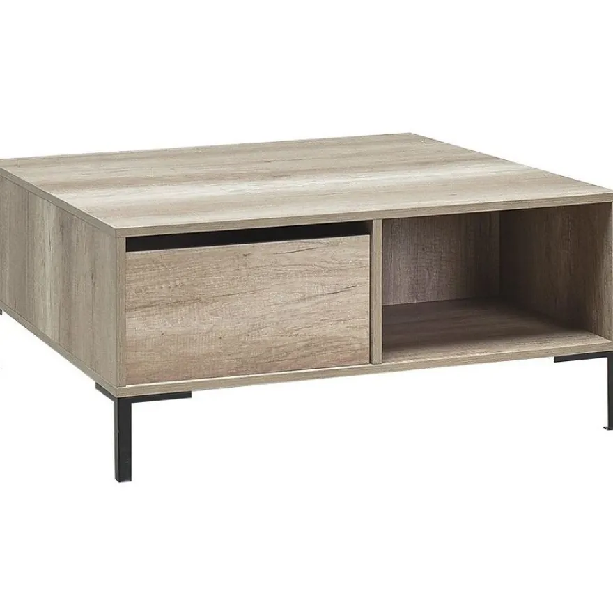 Sohvapöytä Linento Furniture SHP-660, 90x90cm, vetolaatikolla