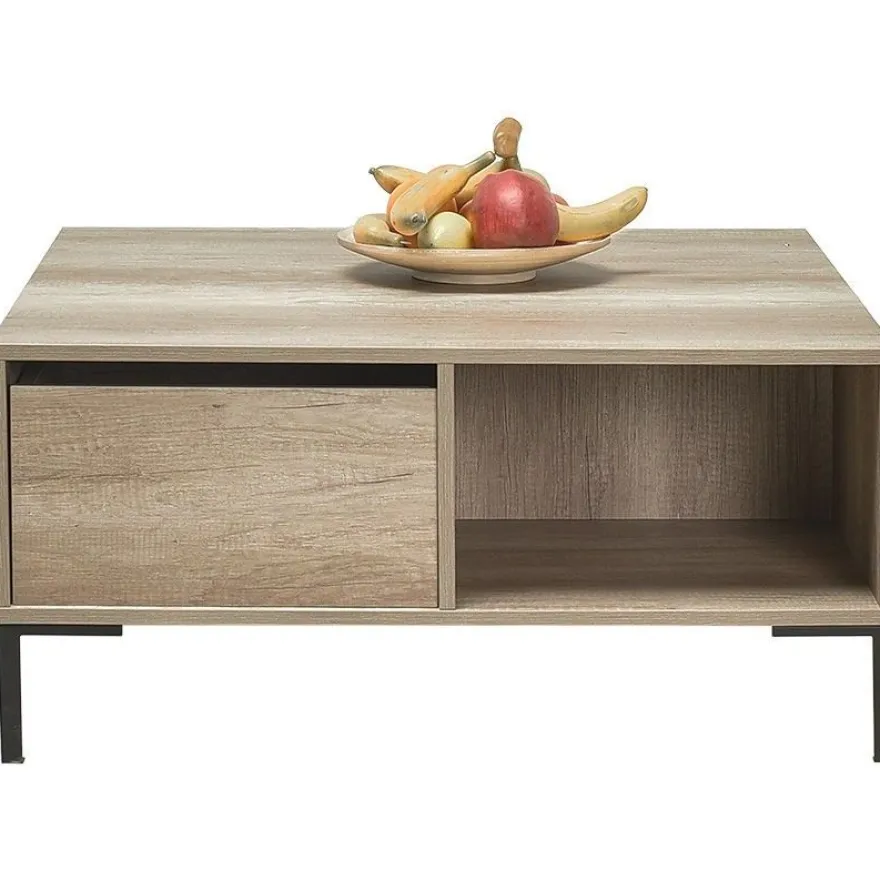 Sohvapöytä Linento Furniture SHP-660, 90x90cm, vetolaatikolla