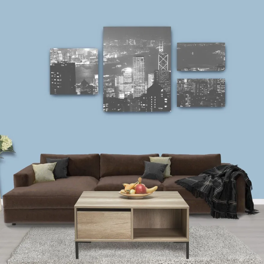 Sohvapöytä Linento Furniture SHP-660, 90x90cm, vetolaatikolla