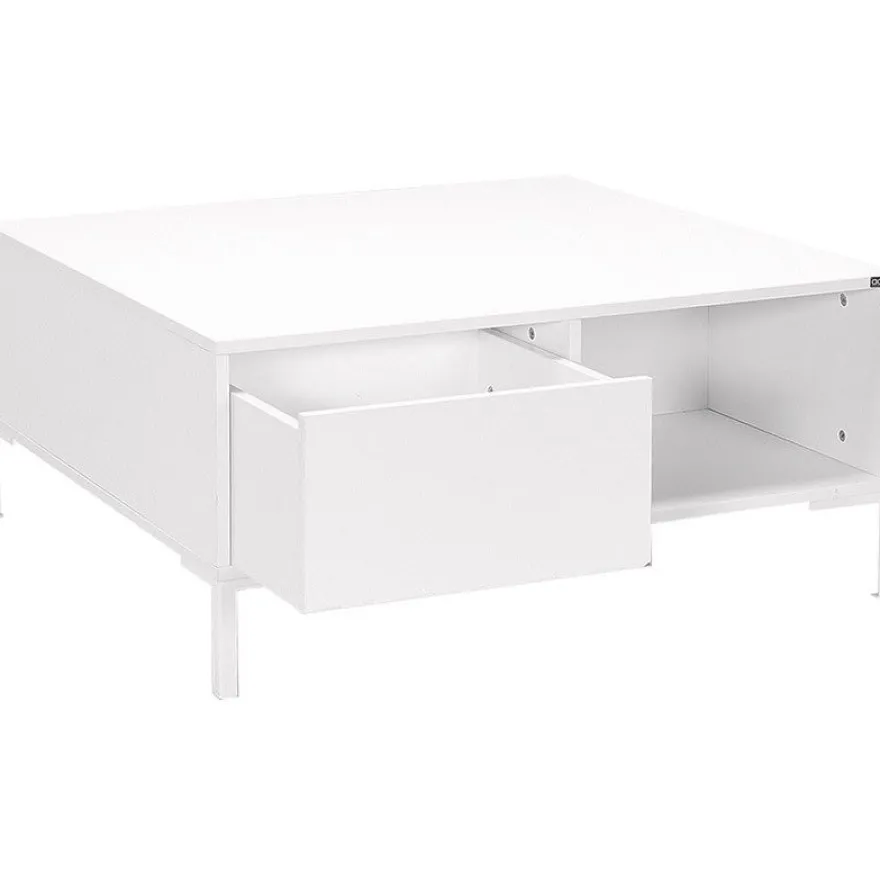 Sohvapöytä Linento Furniture SHP-660, 90x90cm, vetolaatikolla