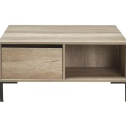 Sohvapöytä Linento Furniture SHP-660, 90x90cm, vetolaatikolla