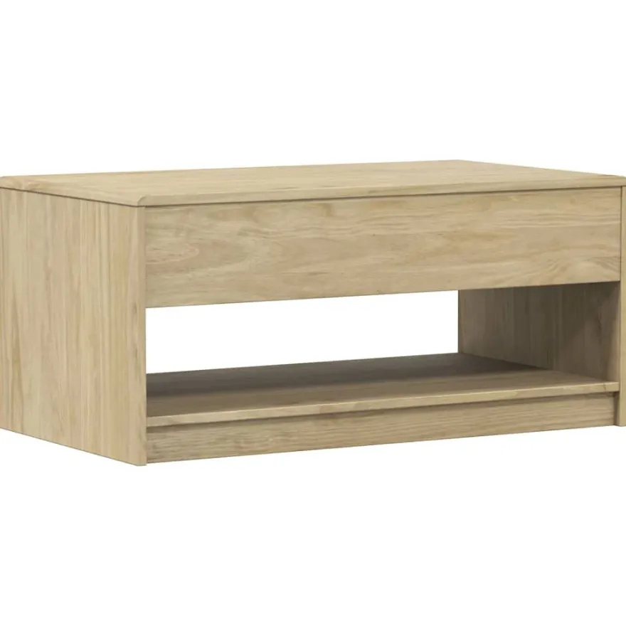 Sohvapöytä SAUDA harmaa 99x55x45 cm täysi mänty (77598)