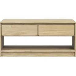 Sohvapöytä SAUDA harmaa 99x55x45 cm täysi mänty (77598)