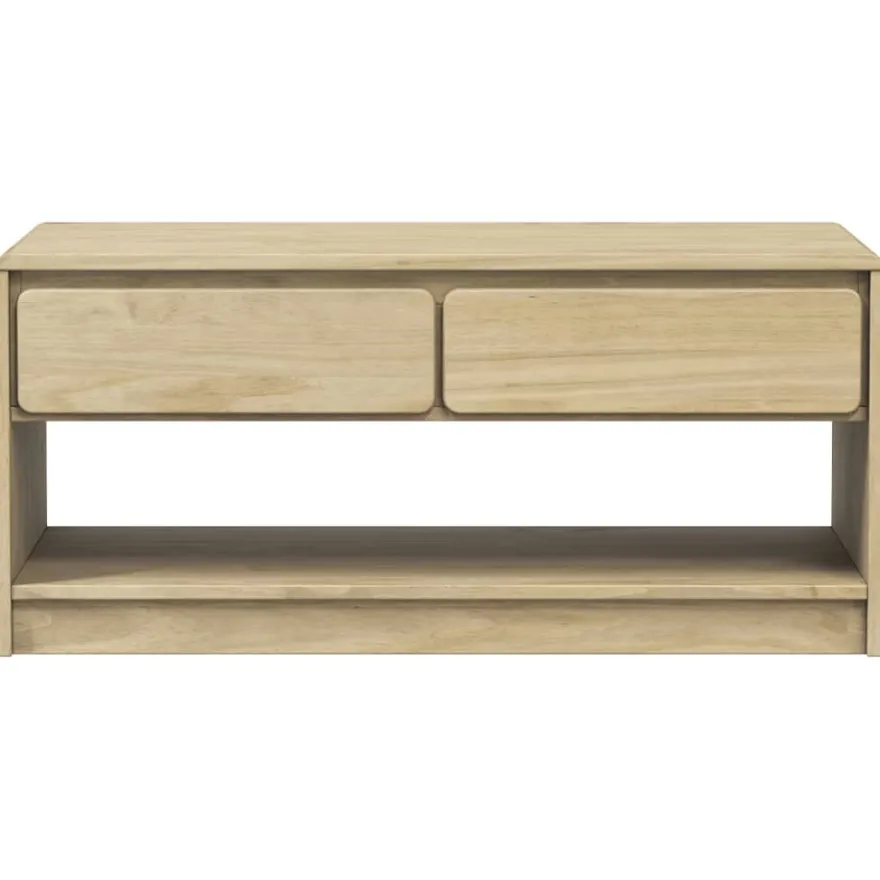Sohvapöytä SAUDA harmaa 99x55x45 cm täysi mänty (77598)