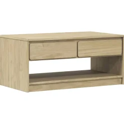 Sohvapöytä SAUDA harmaa 99x55x45 cm täysi mänty (77598)