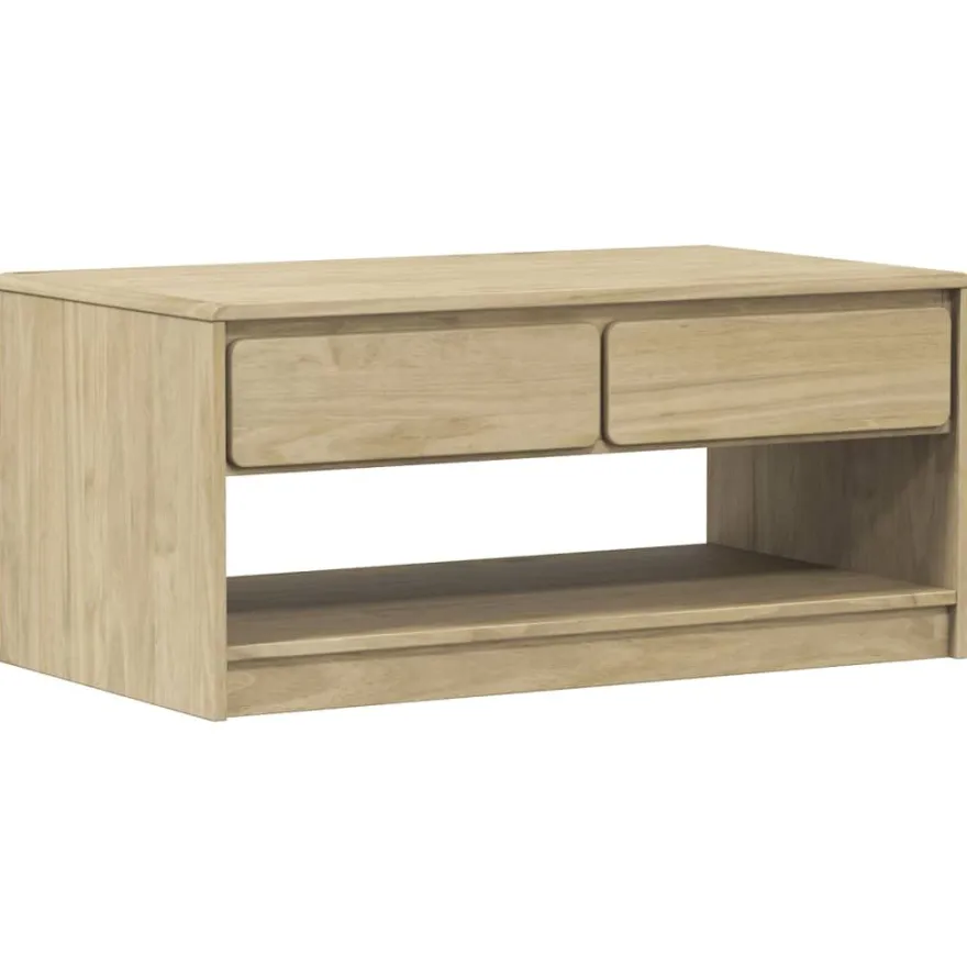 Sohvapöytä SAUDA harmaa 99x55x45 cm täysi mänty (77598)